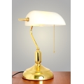 Brilagi - Lampa biurkowa BANK OFFICE 1xE27/60W/230V złota/biała