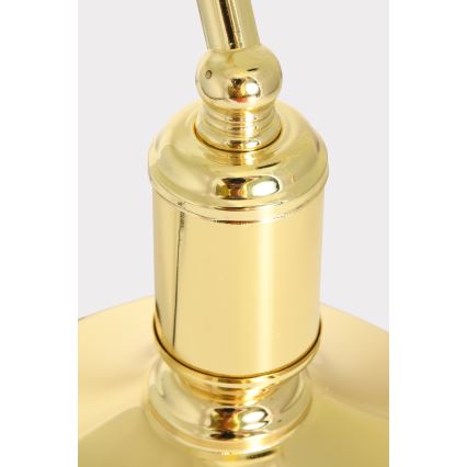 Brilagi - Lampa biurkowa BANK OFFICE 1xE27/60W/230V złota/biała