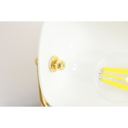 Brilagi - Lampa biurkowa BANK OFFICE 1xE27/60W/230V złota/biała