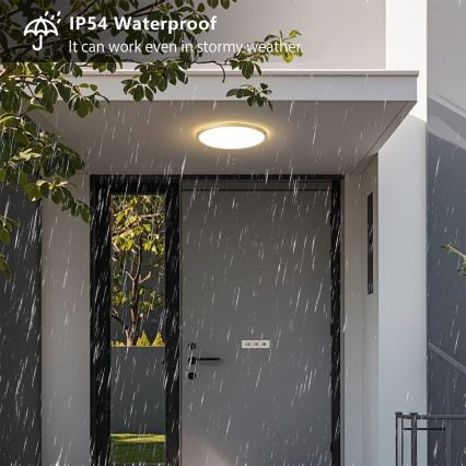 Brilagi - LED oprawa sufitowa łazienkowa ULTRA SLIM LED/18W/230V Ø 30 cm złota IP54