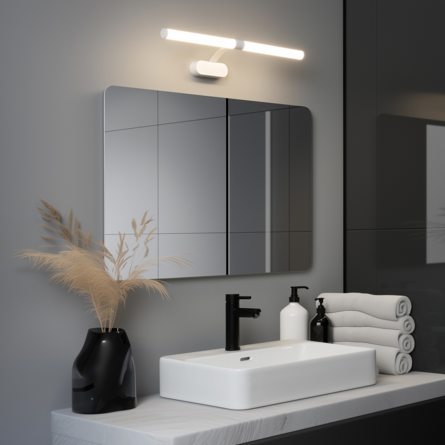 Brilagi - Oświetlenie łazienkowe do lustra 2w1 TUBEO LED/8W/230V 60 cm IP44 biały