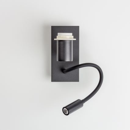 BRILAGI - LED elastyczny kinkiet BOBO 1xE27/25W/230V + LED/3W czarny/różowy