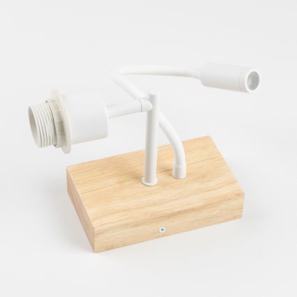 BRILAGI - LED Dziecięca elastyczna lampa ścienna BOBO WOOD 1xE27/25W/230V + LED/3W dąb/biały/różowy/wróżki