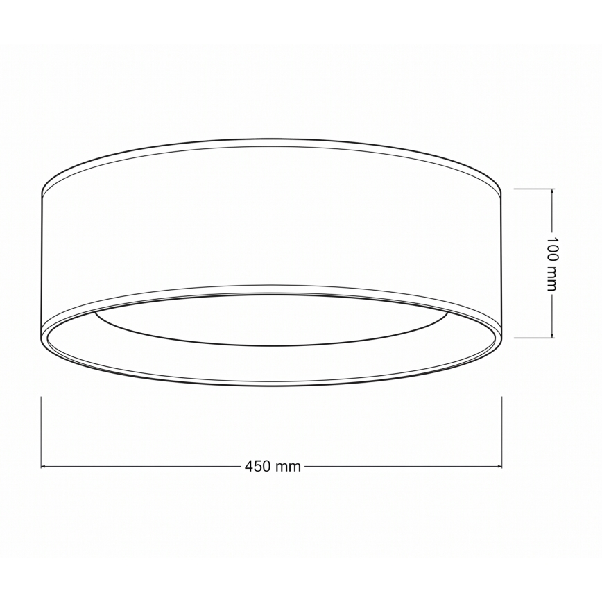 Brilagi - LED ściemnialna oprawa sufitowa VELVET SMARTIX LED/24W/230V 3000-6000K Ø 45 cm niebieska Wi-Fi Tuya Beacon + pilot zdalnego sterowania