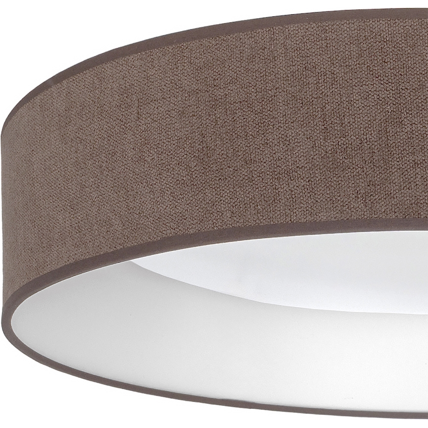 Brilagi - ściemnialna lampa sufitowa VELVET SMARTIX LED/36W/230V 3000-6000K Ø 55 cm brązowa Wi-Fi Tuya Beacon + pilot zdalnego sterowania