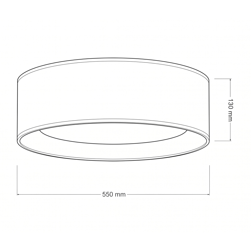 Brilagi - ściemnialna lampa sufitowa VELVET SMARTIX LED/36W/230V 3000-6000K Ø 55 cm brązowa Wi-Fi Tuya Beacon + pilot zdalnego sterowania