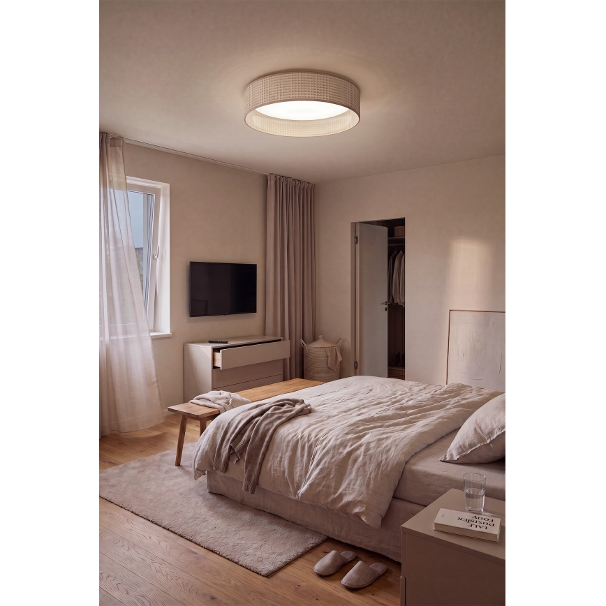 BRILAGI - LED ściemnialna lampa sufitowa VELVET SMART VARI LED/24W/230V 3000-6500K śr. 45 cm beżowa + zdalne sterowanie