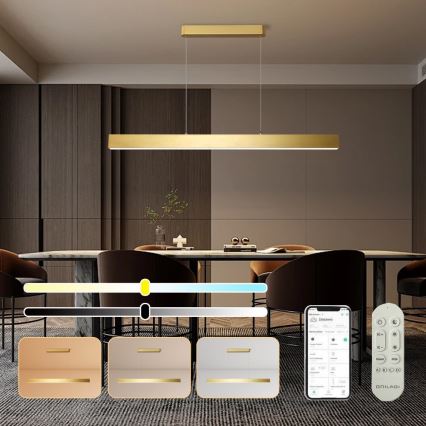 Brilagi - Regulowany żyrandol LED na linkę SLEEKLINE SMART LED/40W/230V 3000-6000K Wi-Fi Tuya złoty + pilot zdalnego sterowania