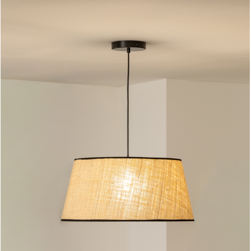 Brilagi - Lampa LED wisząca na lince CERIA 1xE27/40W/230V Ø 50 cm beżowa