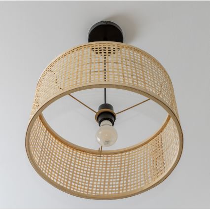 Brilagi - lampa LED wisząca na lince CERIA BOHO 1xE27/40W/230V śr. 40 cm bambus