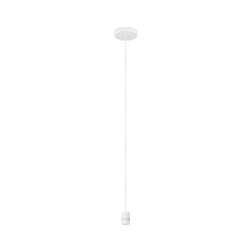 Brilagi - Lampa LED wisząca na lince CERIA BOHO 1xE27/40W/230V Ø 70 cm biała/brązowa
