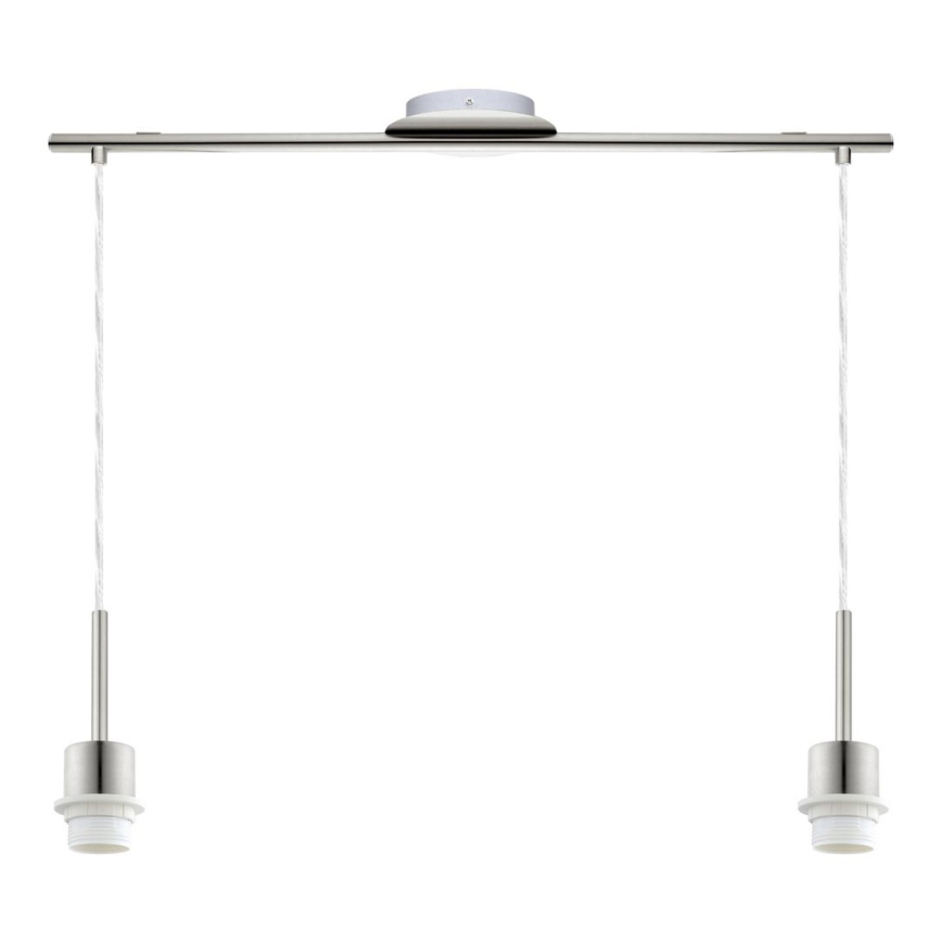 Brilagi - Lampa LED wisząca na lince NUBILA 2xE27/60W/230V czarna