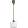 Brilagi - Lampa LED wisząca na lince RETRO GLASS 1xE27/60W/230V śr. 10 cm brązowo-biała