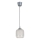 Brilagi - Lampa LED wisząca na lince RETRO GLASS 1xE27/60W/230V Ø 14 cm srebrna/biała