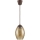 Brilagi - Lampa LED wisząca na lince RETRO GLASS 1xE27/60W/230V Ø 17 cm brązowy/dymny beż