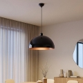 Brilagi - Lampa LED wisząca na przewodzie METALO 1xE27/40W/230V Ø 40 cm czarny/miedziany