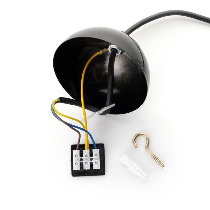 Brilagi - Lampa LED wisząca na przewodzie METALO 1xE27/40W/230V Ø 40 cm czarny/miedziany