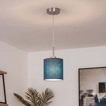 Brilagi - Lampa LED wisząca na przewodzie NUBILA 1xE27/60W/230V śr. 14 cm ciemnoniebieska