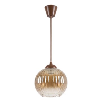 Brilagi - Lampa LED wisząca na przewodzie RETRO GLASS 1xE27/60W/230V śr. 18 cm brązowa/przydymiona brązowa