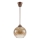 Brilagi - Lampa LED wisząca na przewodzie RETRO GLASS 1xE27/60W/230V śr. 18 cm brązowa/przydymiona brązowa