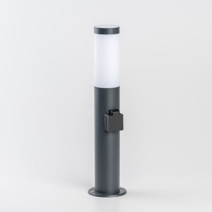 BRILAGI - Lampa zewnętrzna LED ELIA z gniazdem 1xE27/7W/230V 4000K IP44 50 cm antracyt