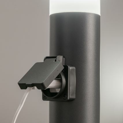 BRILAGI - Lampa zewnętrzna LED ELIA z gniazdem 1xE27/7W/230V 4000K IP44 50 cm antracyt