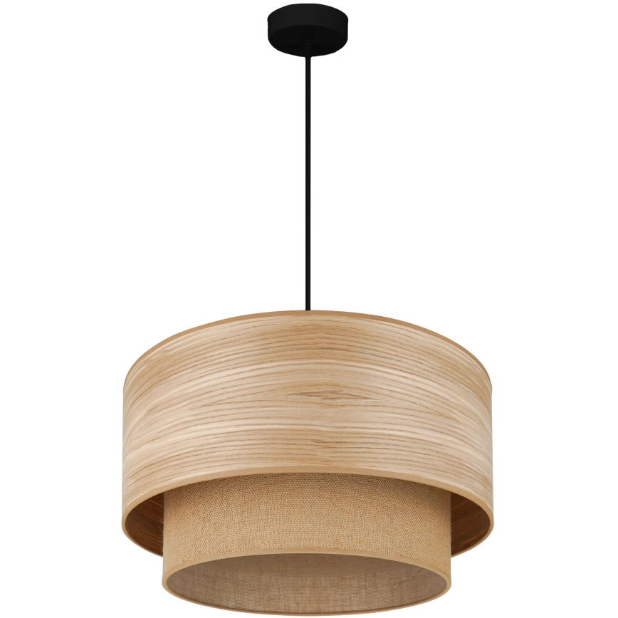 Brilagi - Lampa wisząca na linkach MONTANA BOHO 1xE27/15W/230V śr. 45 cm brązowo-czarna