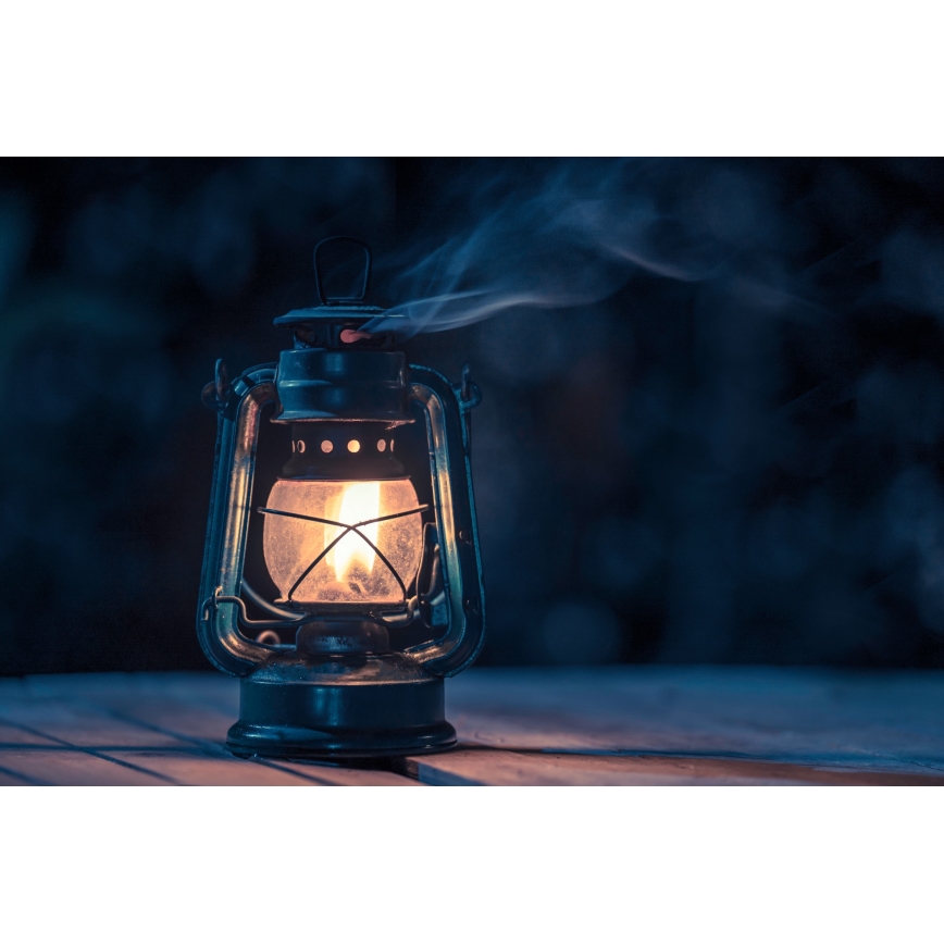 Brilagi - Lampa naftowa LANTERN 19 cm niebieska