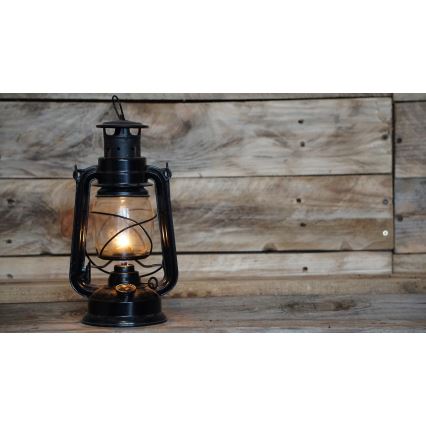 Brilagi - Lampa naftowa LANTERN 24,5 cm czarna