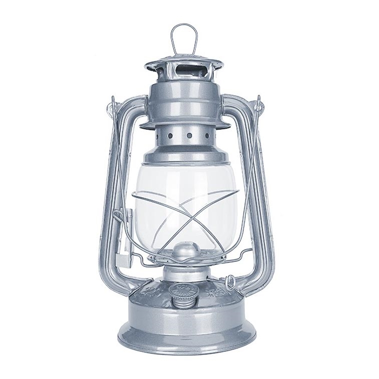 Brilagi - Lampa naftowa LANTERN 28 cm srebrna