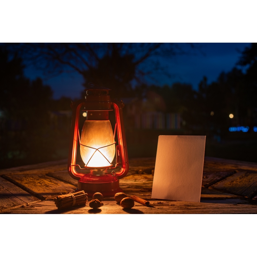 Brilagi - Lampa naftowa LANTERN 31 cm czerwona