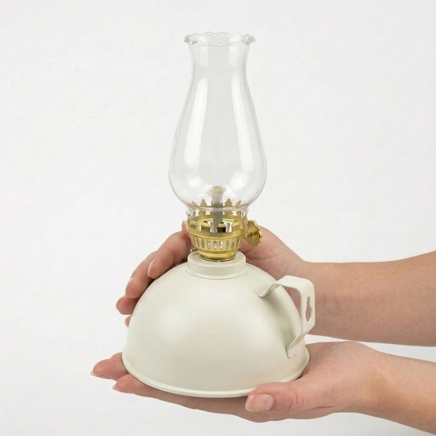 Brilagi - Lampa naftowa MERLIN biała