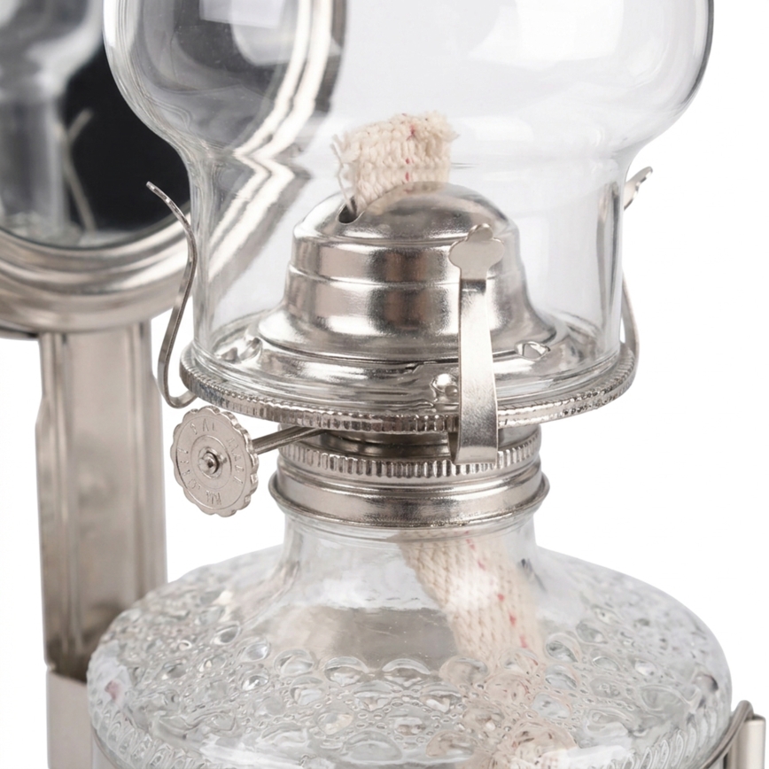 Brilagi - Lampa naftowa MERLIN, błyszczący chrom