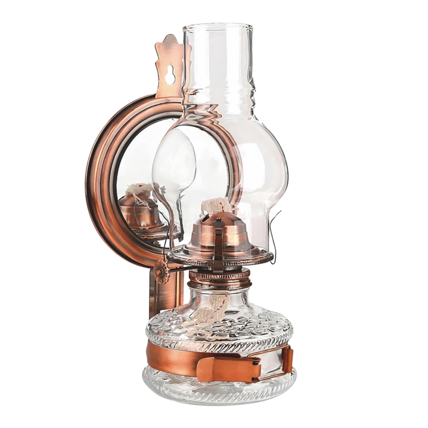Brilagi - Lampa naftowa MERLIN brązowa/patina