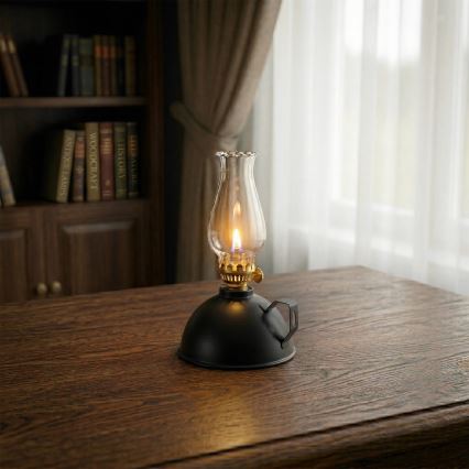 Brilagi - Lampa naftowa MERLIN czarna