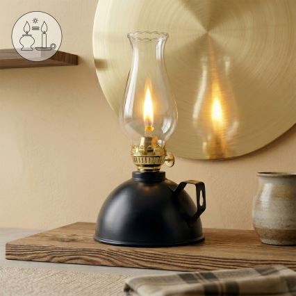 Brilagi - Lampa naftowa MERLIN czarna
