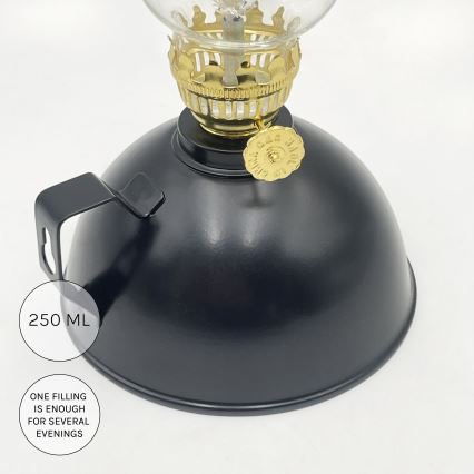 Brilagi - Lampa naftowa MERLIN czarna