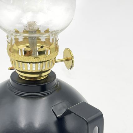 Brilagi - Lampa naftowa MERLIN czarna