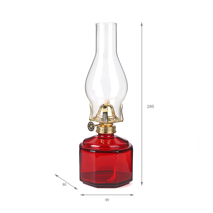 Brilagi - Lampa naftowa MERLIN czerwona