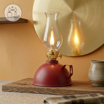 Brilagi - Lampa naftowa MERLIN czerwona