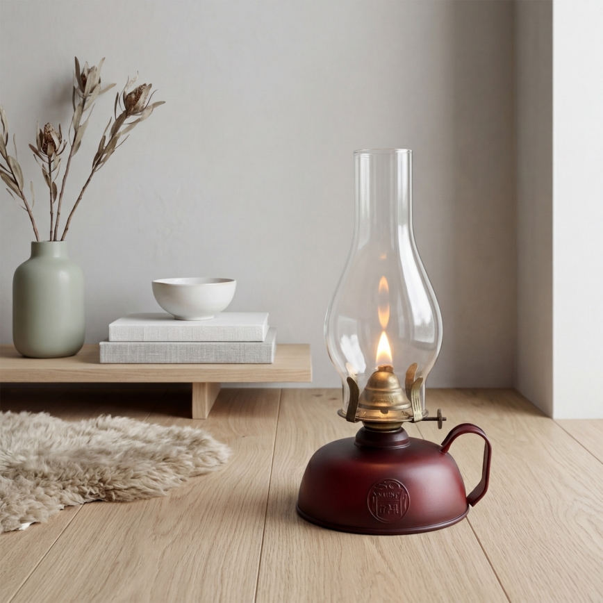 Brilagi - Lampa naftowa MERLIN czerwona