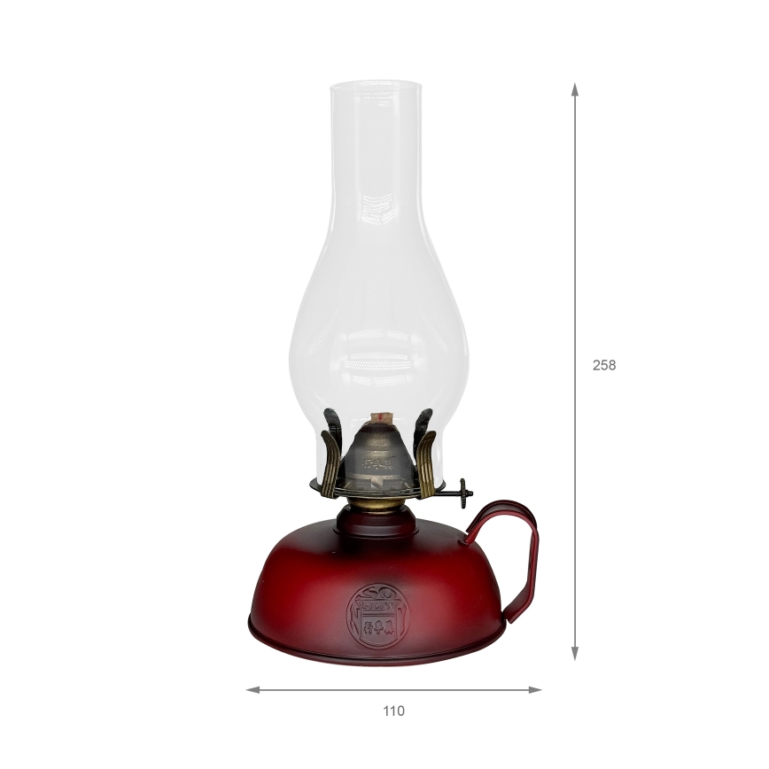 Brilagi - Lampa naftowa MERLIN czerwona
