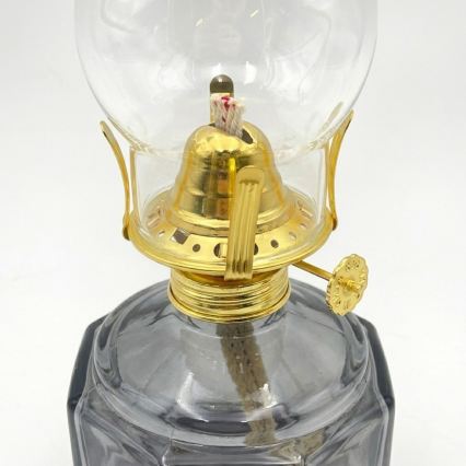Brilagi - Lampa naftowa MERLIN dymna/szara