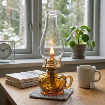 Brilagi - Lampa naftowa MERLIN, pomarańczowa