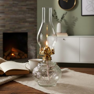 Brilagi - Lampa naftowa MERLIN przezroczysta