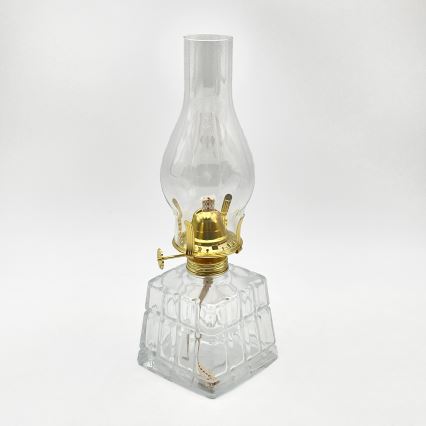 Brilagi - Lampa naftowa MERLIN przezroczysta/złota