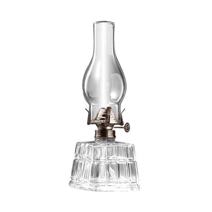 Brilagi - Lampa naftowa MERLIN przezroczysta/złota/patyna