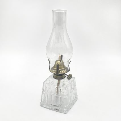 Brilagi - Lampa naftowa MERLIN przezroczysta/złota/patyna