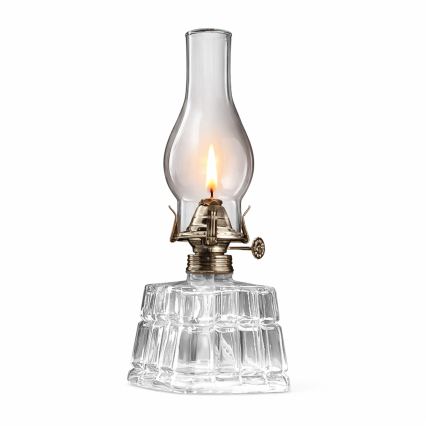 Brilagi - Lampa naftowa MERLIN przezroczysta/złota/patynowana
