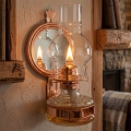 Brilagi - Lampa naftowa MERLIN z lustrem, brązowa/patina